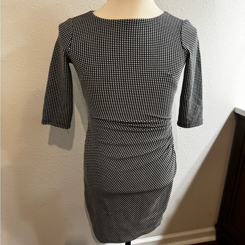 Elegant Black and White Women's Dress